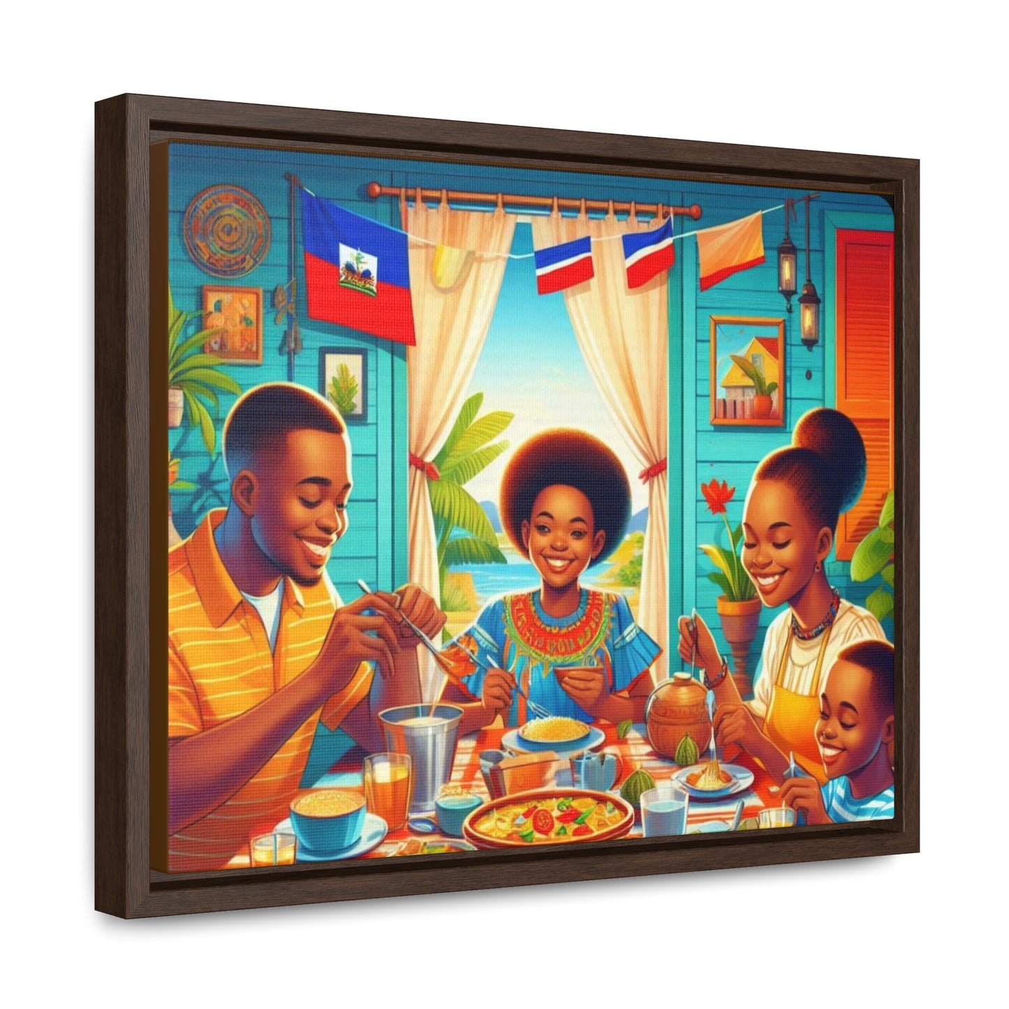 Haitian Vibe Gallery Canvas Wraps, Horizontal Frame