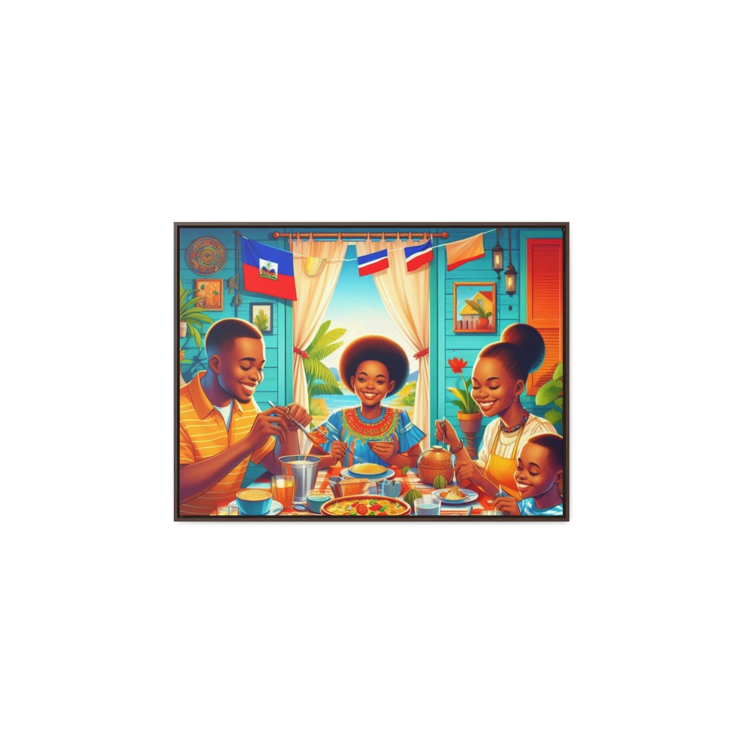 Haitian Vibe Gallery Canvas Wraps, Horizontal Frame