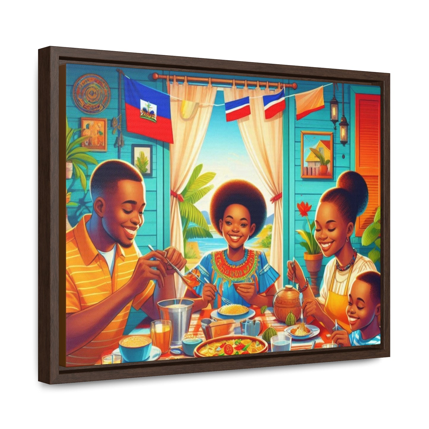 Haitian Vibe Gallery Canvas Wraps, Horizontal Frame