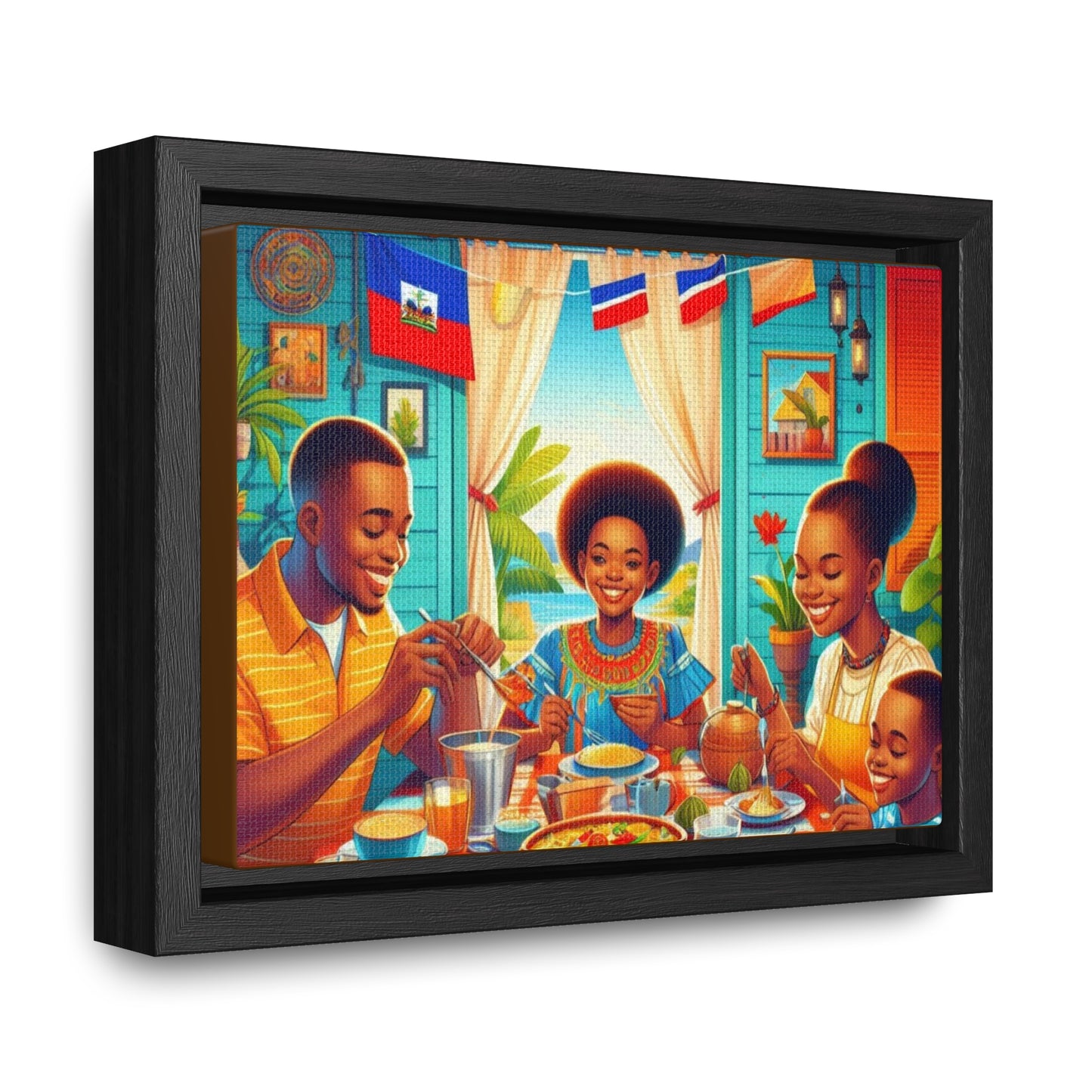 Haitian Vibe Gallery Canvas Wraps, Horizontal Frame