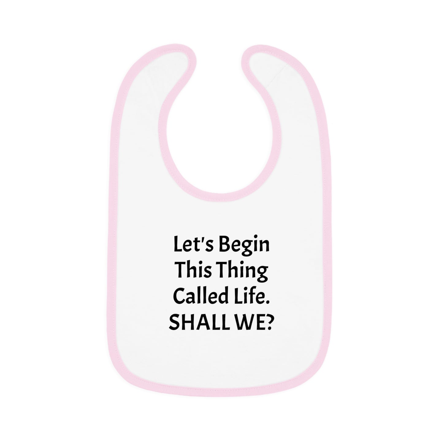 Baby Contrast Trim Jersey Bib