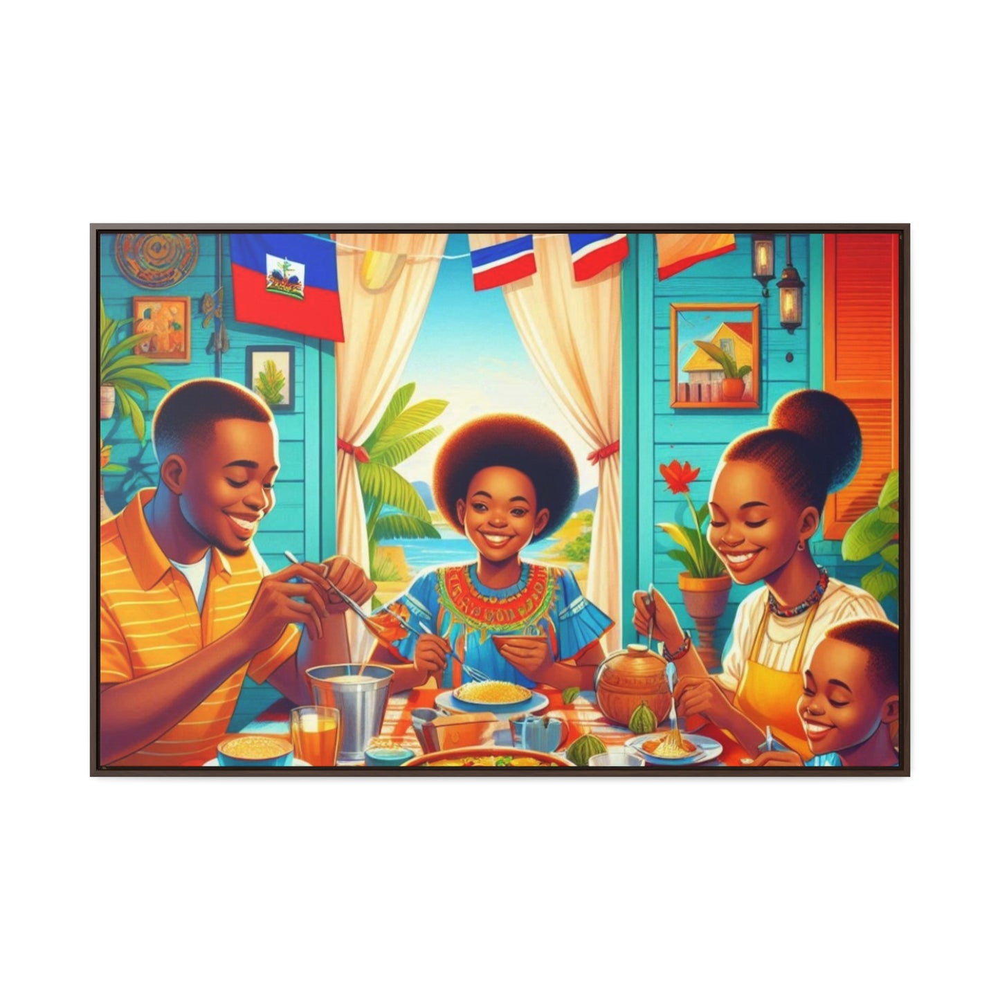 Haitian Vibe Gallery Canvas Wraps, Horizontal Frame