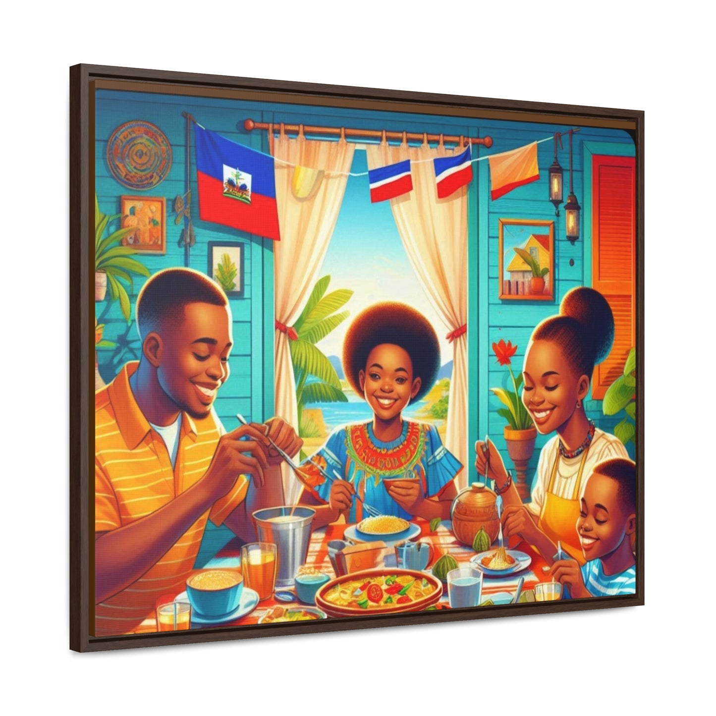 Haitian Vibe Gallery Canvas Wraps, Horizontal Frame