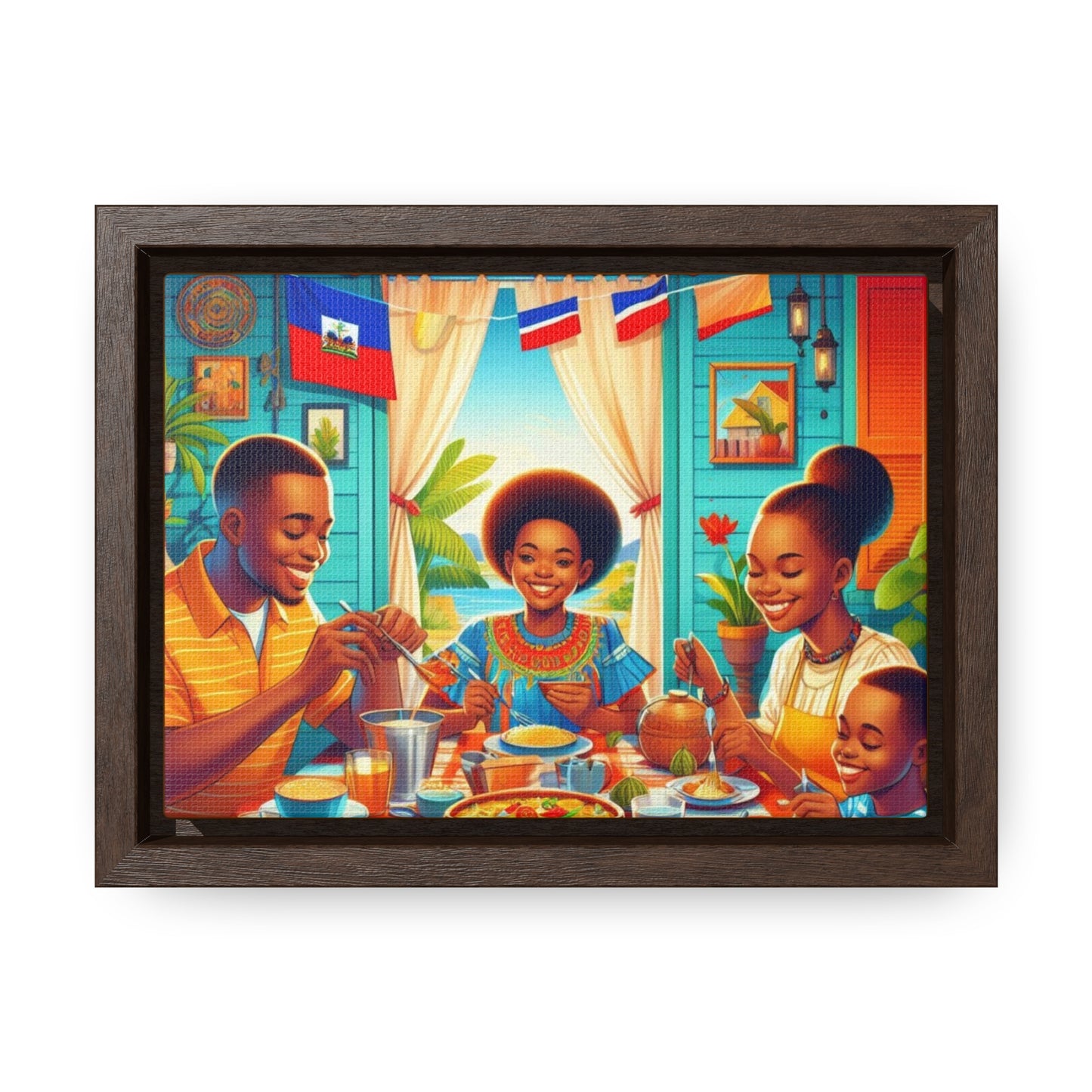 Haitian Vibe Gallery Canvas Wraps, Horizontal Frame