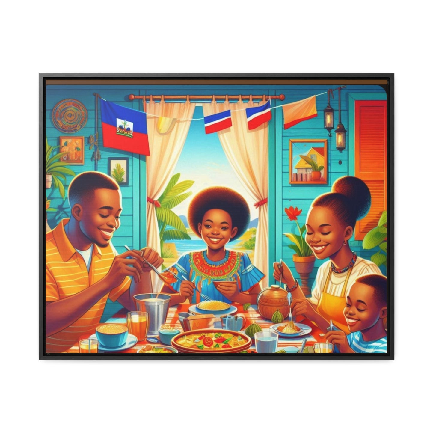 Haitian Vibe Gallery Canvas Wraps, Horizontal Frame