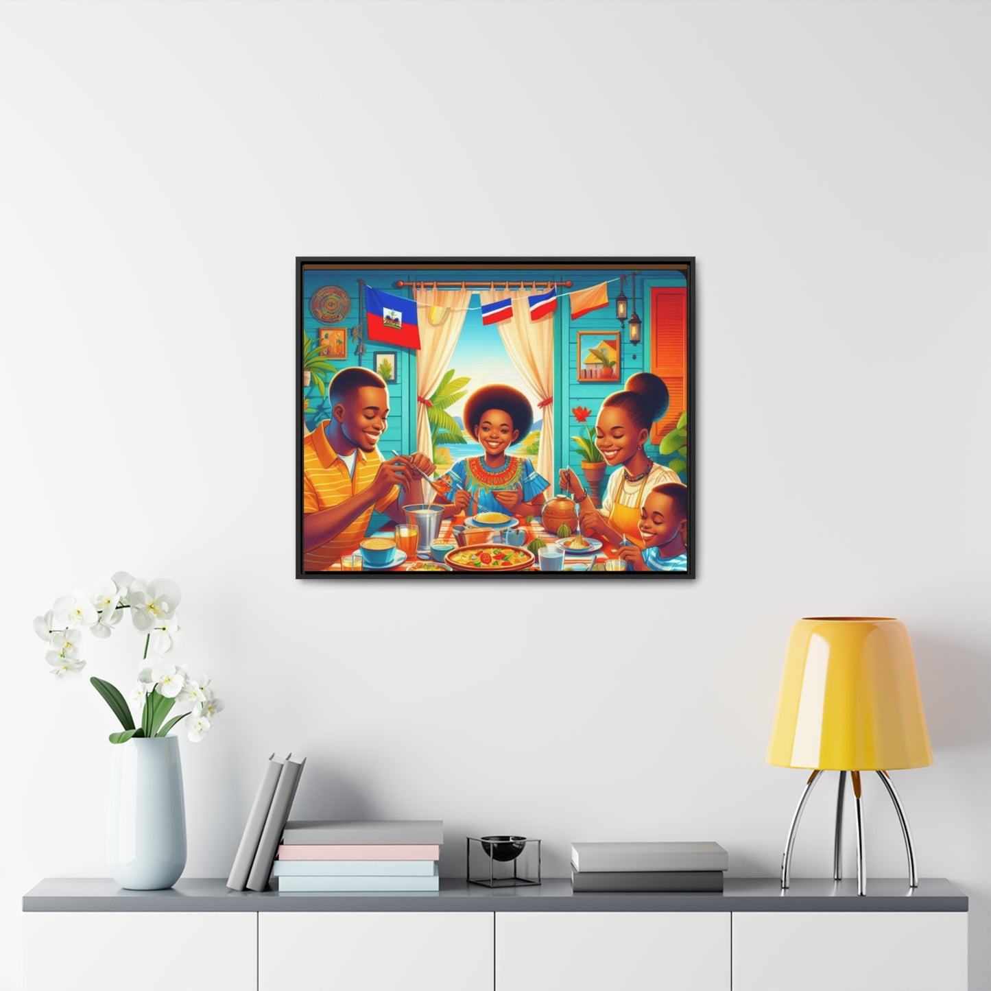 Haitian Vibe Gallery Canvas Wraps, Horizontal Frame