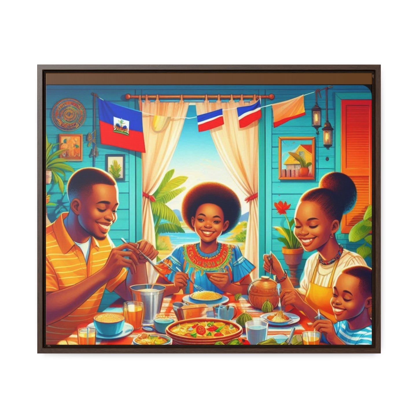 Haitian Vibe Gallery Canvas Wraps, Horizontal Frame