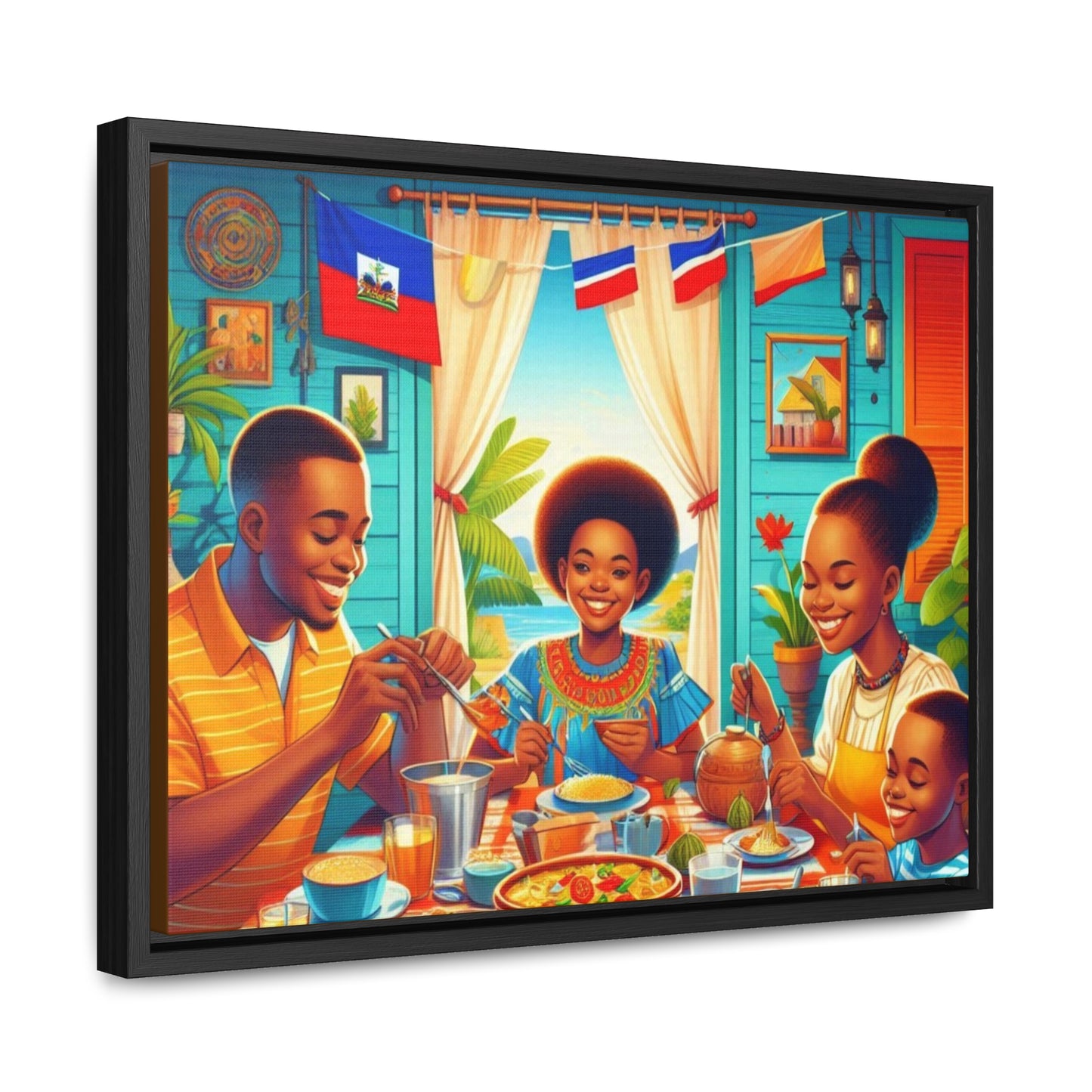 Haitian Vibe Gallery Canvas Wraps, Horizontal Frame