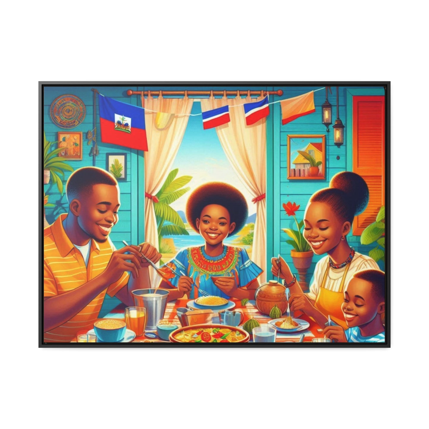 Haitian Vibe Gallery Canvas Wraps, Horizontal Frame