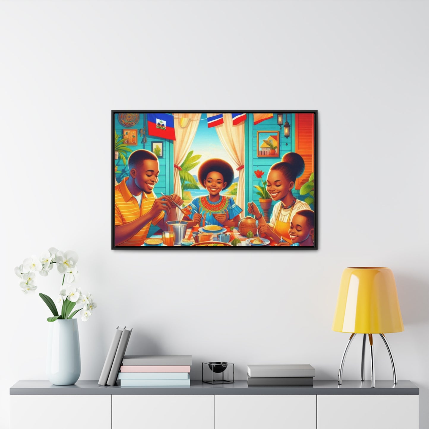 Haitian Vibe Gallery Canvas Wraps, Horizontal Frame