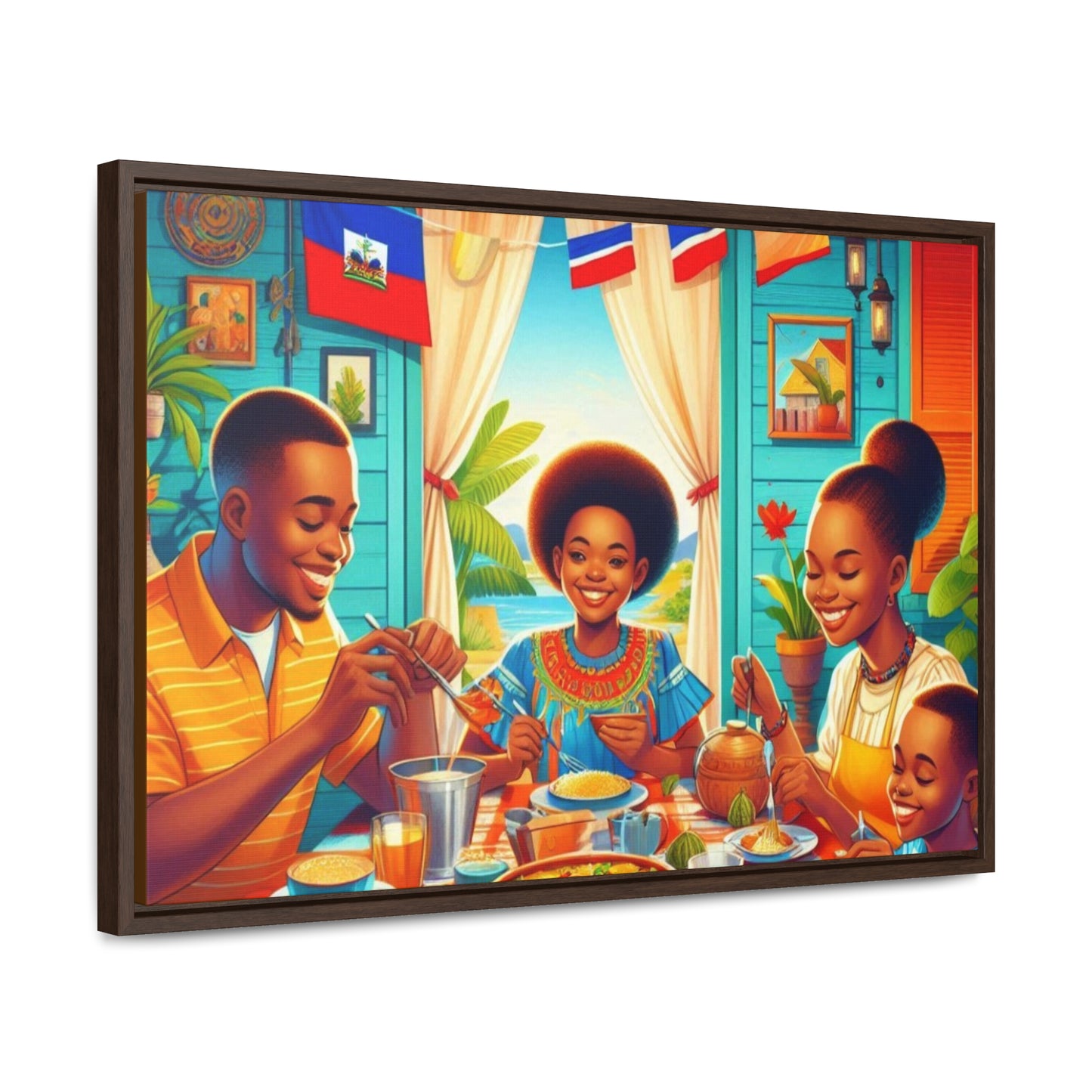 Haitian Vibe Gallery Canvas Wraps, Horizontal Frame