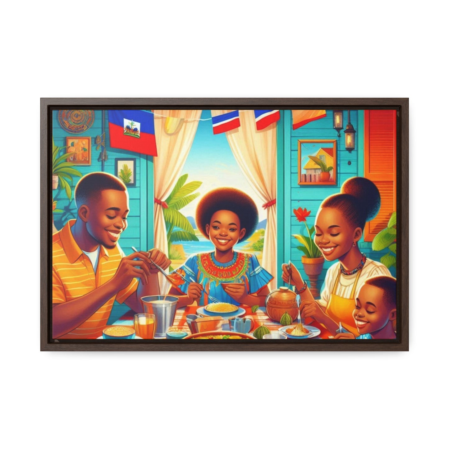 Haitian Vibe Gallery Canvas Wraps, Horizontal Frame