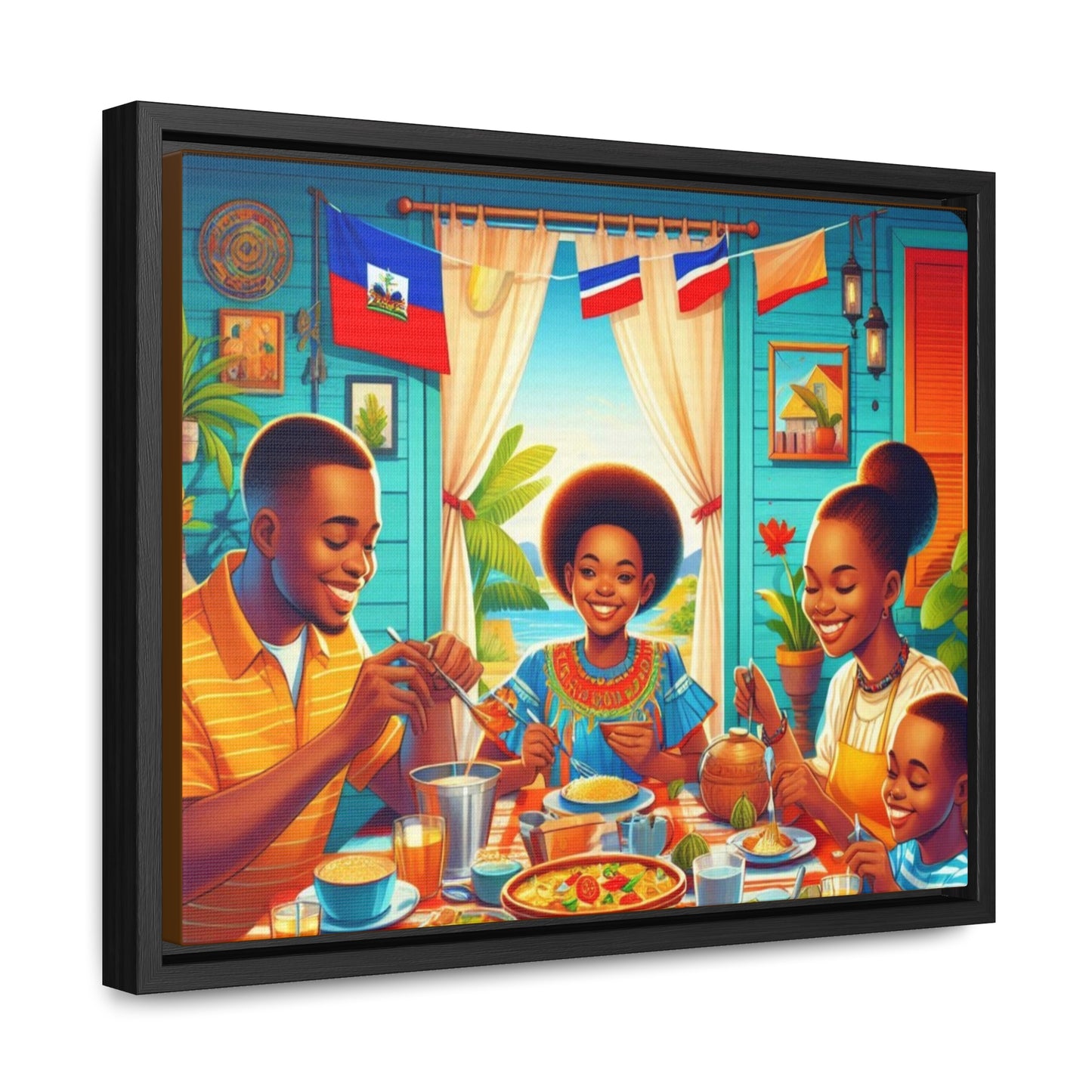 Haitian Vibe Gallery Canvas Wraps, Horizontal Frame