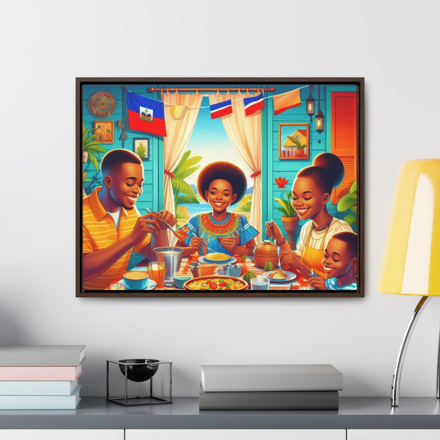 Haitian Vibe Gallery Canvas Wraps, Horizontal Frame