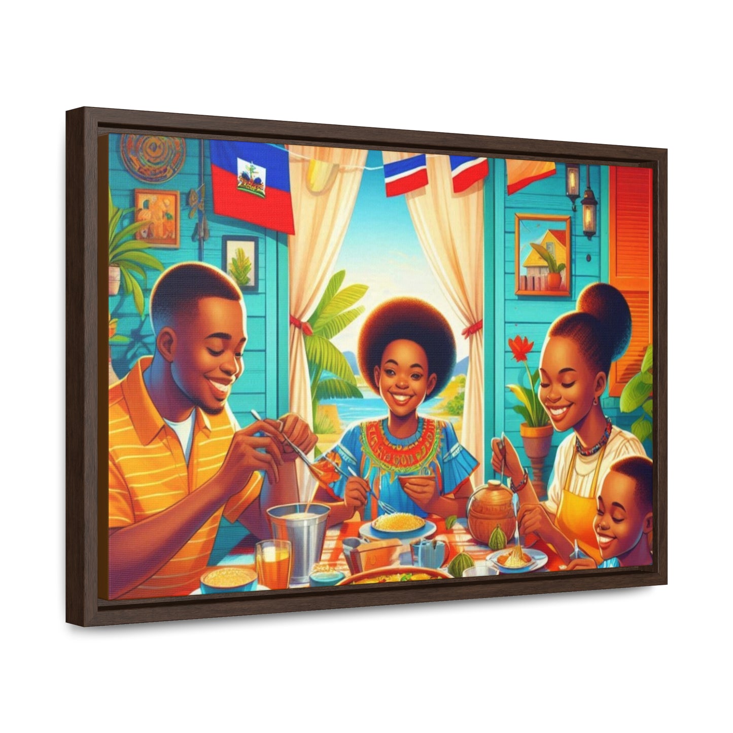 Haitian Vibe Gallery Canvas Wraps, Horizontal Frame