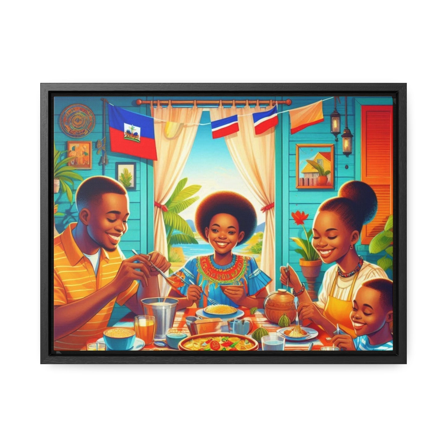 Haitian Vibe Gallery Canvas Wraps, Horizontal Frame