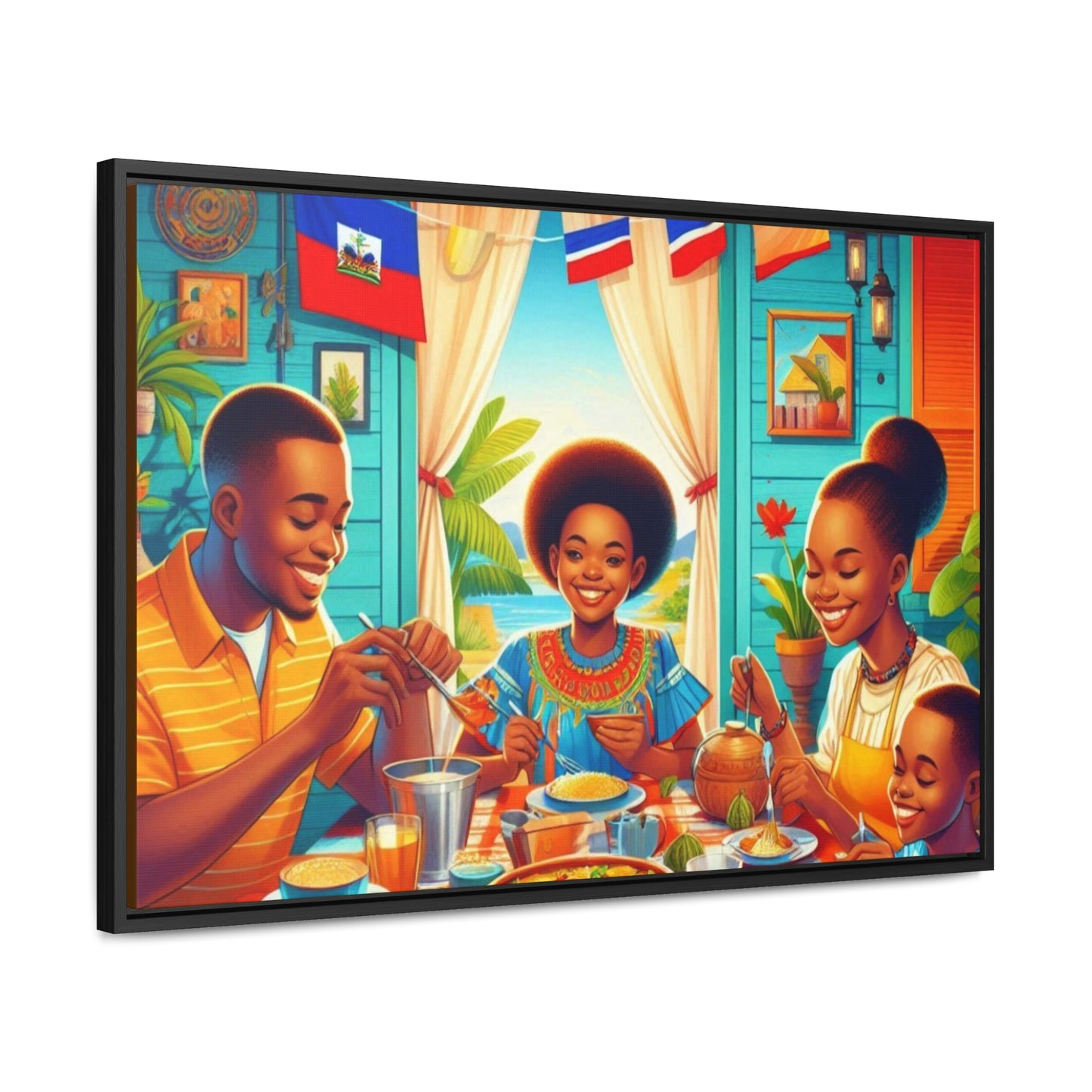 Haitian Vibe Gallery Canvas Wraps, Horizontal Frame