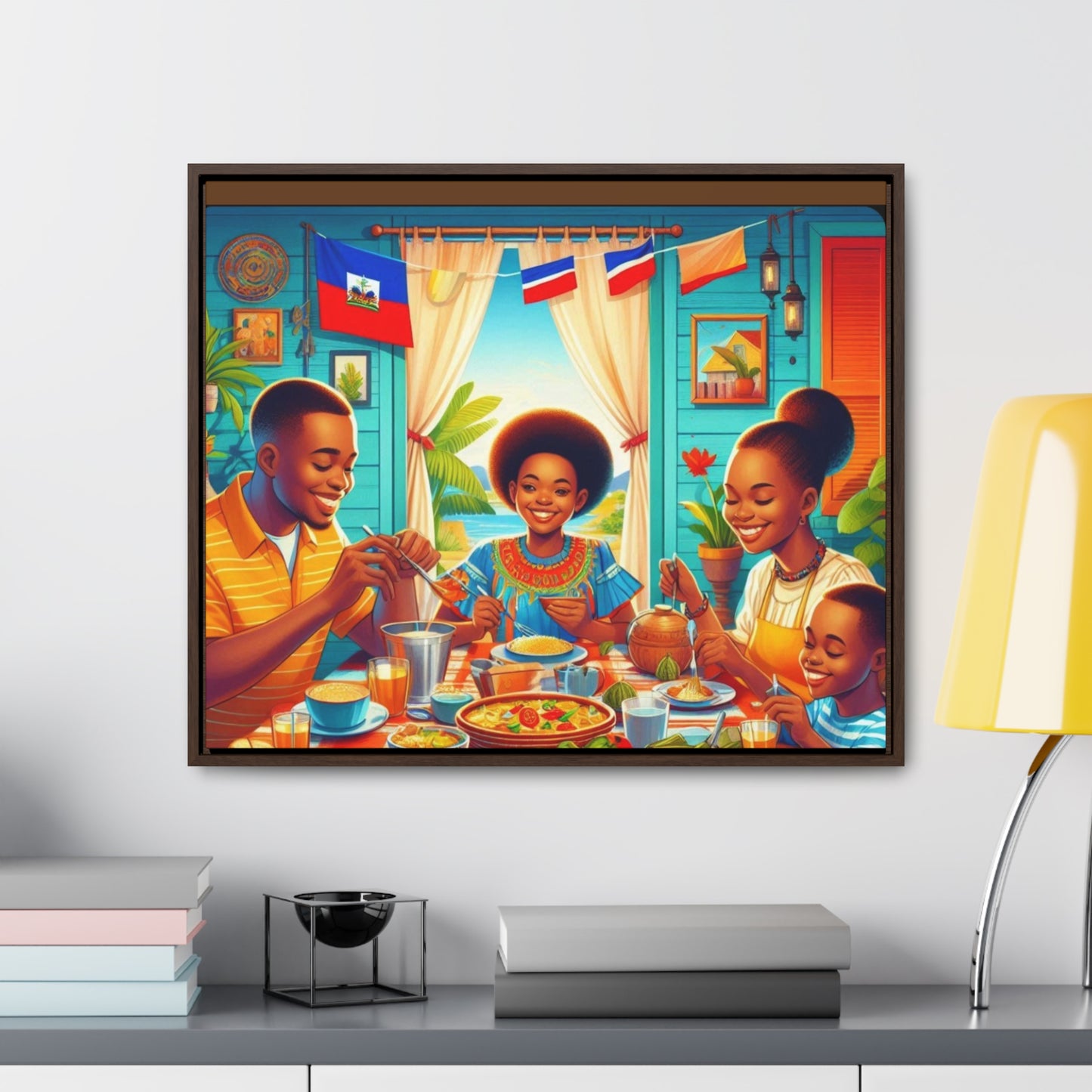 Haitian Vibe Gallery Canvas Wraps, Horizontal Frame