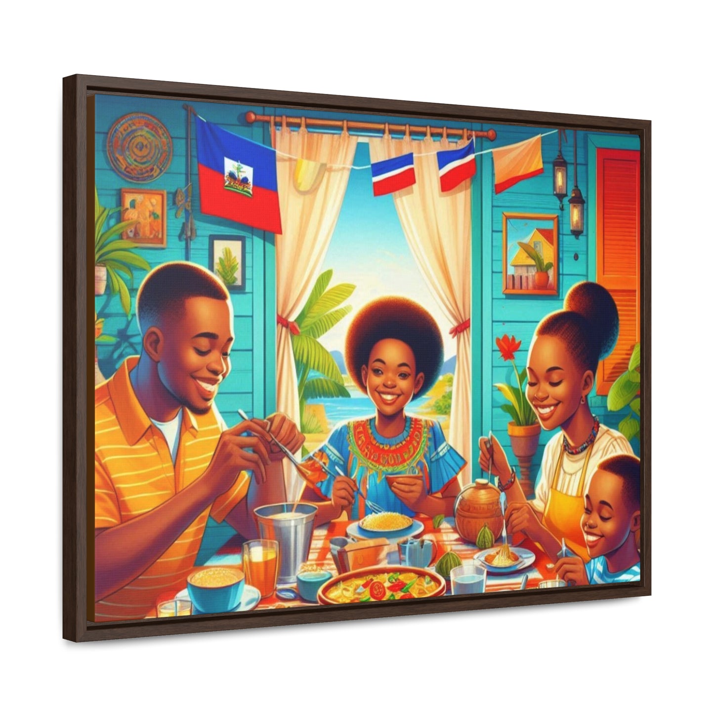 Haitian Vibe Gallery Canvas Wraps, Horizontal Frame