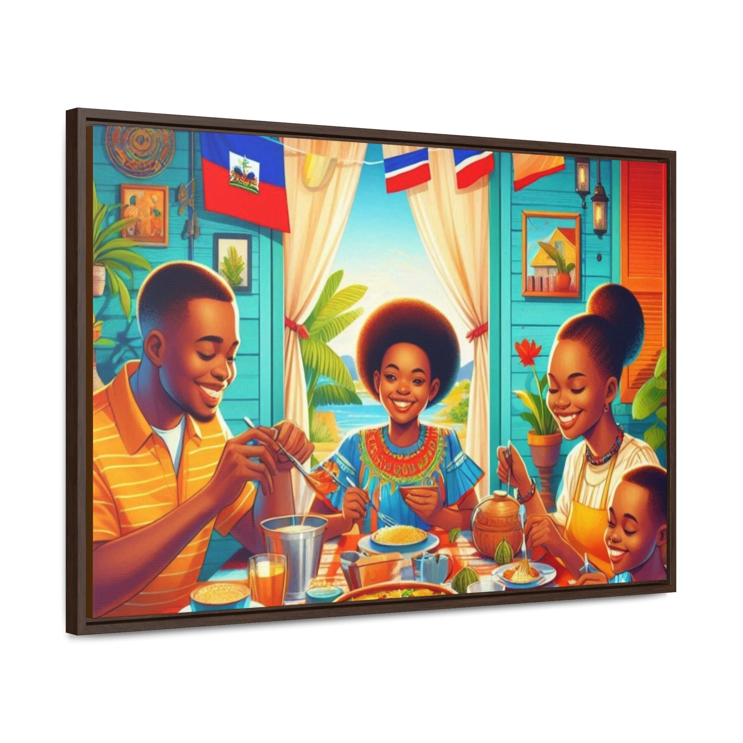 Haitian Vibe Gallery Canvas Wraps, Horizontal Frame