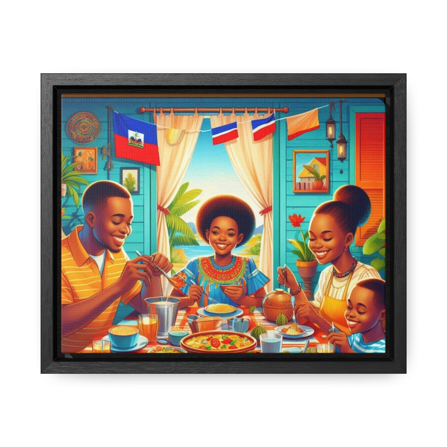 Haitian Vibe Gallery Canvas Wraps, Horizontal Frame