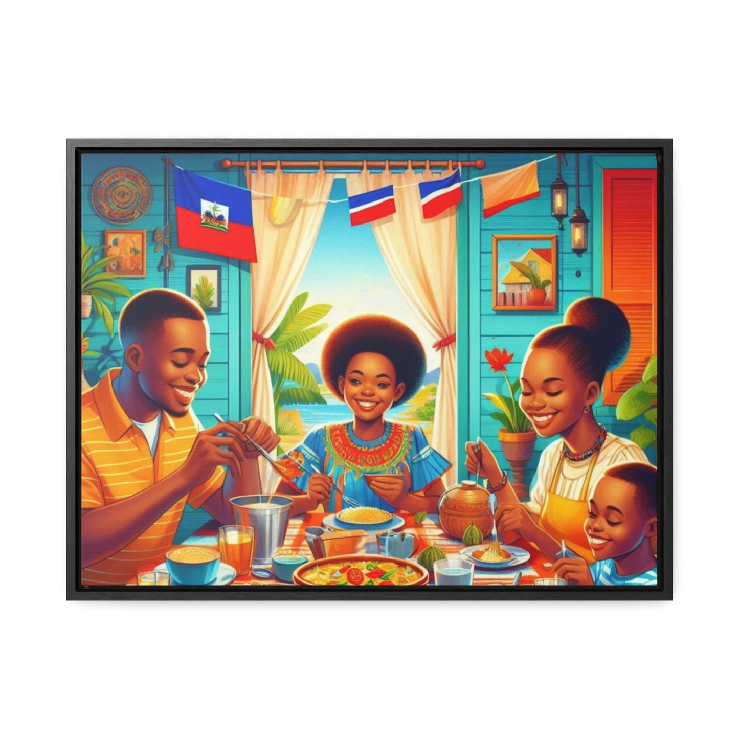 Haitian Vibe Gallery Canvas Wraps, Horizontal Frame