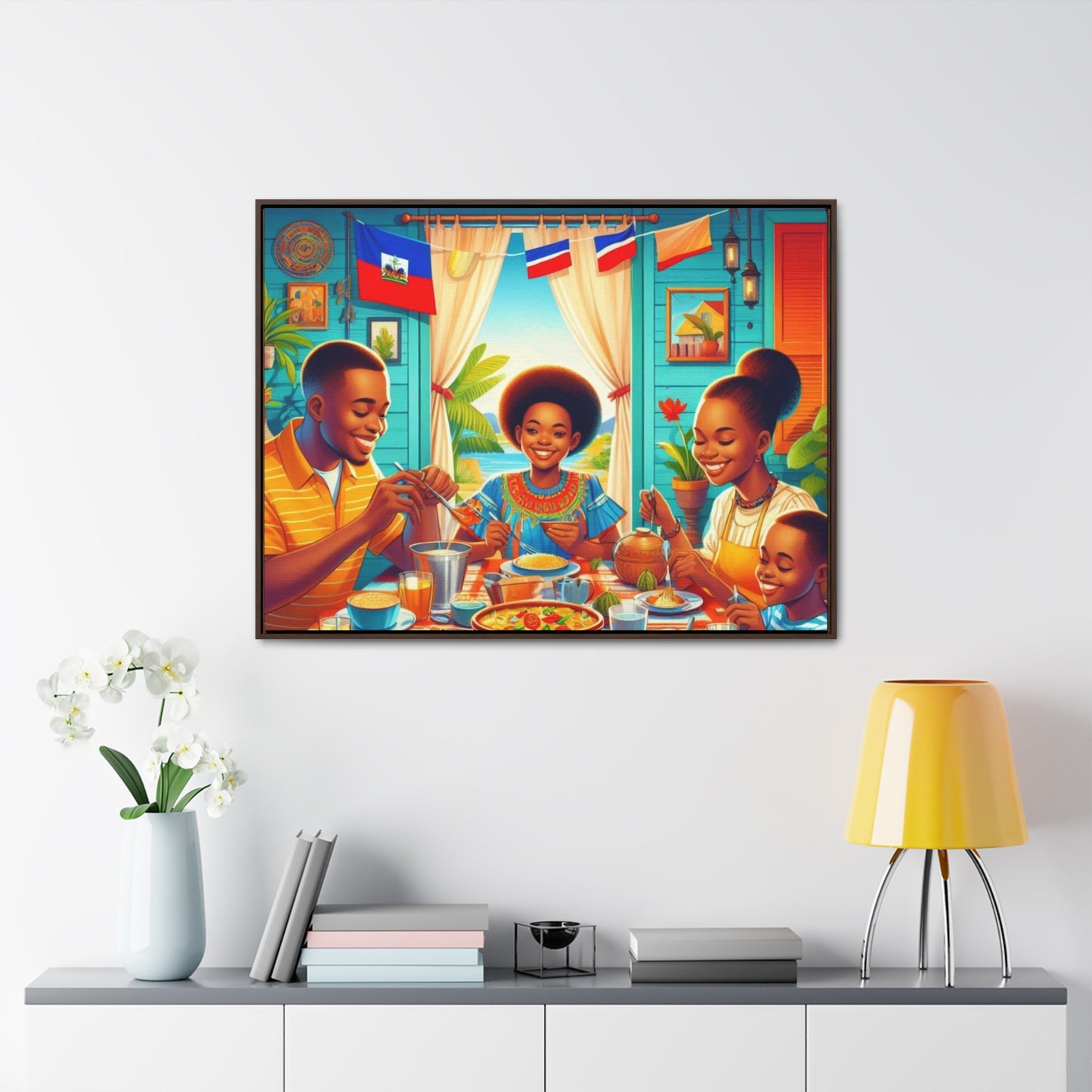 Haitian Vibe Gallery Canvas Wraps, Horizontal Frame