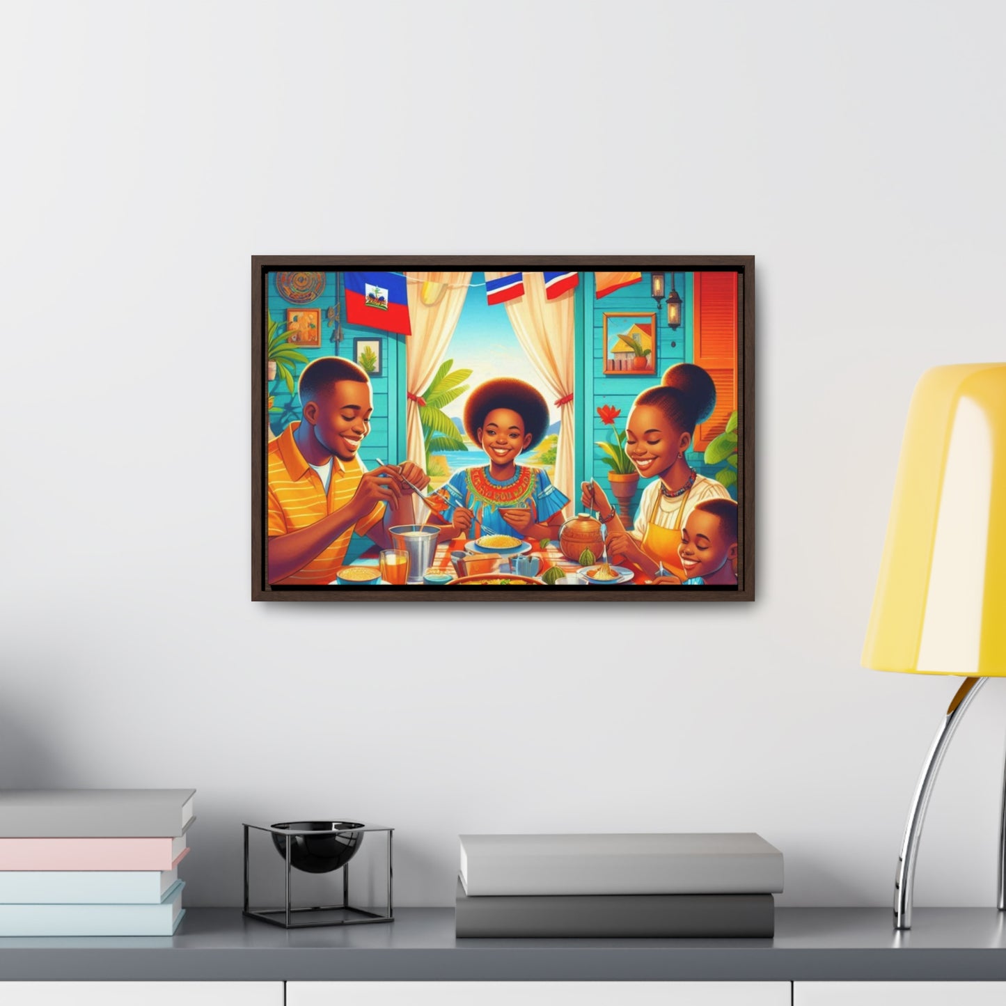 Haitian Vibe Gallery Canvas Wraps, Horizontal Frame